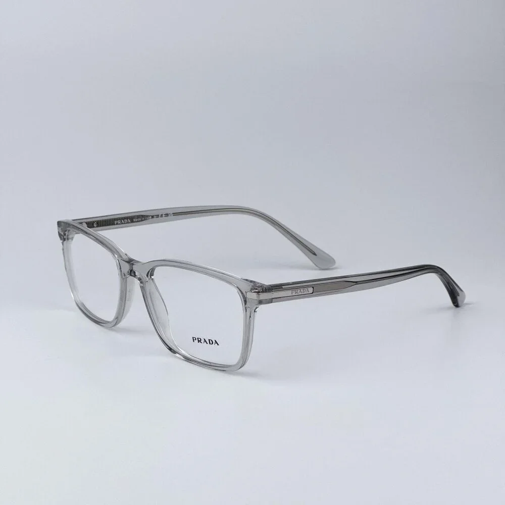 Prada PR14WV U431O1 Women BRAND NEW Eyeglasses Crystal Grey Square